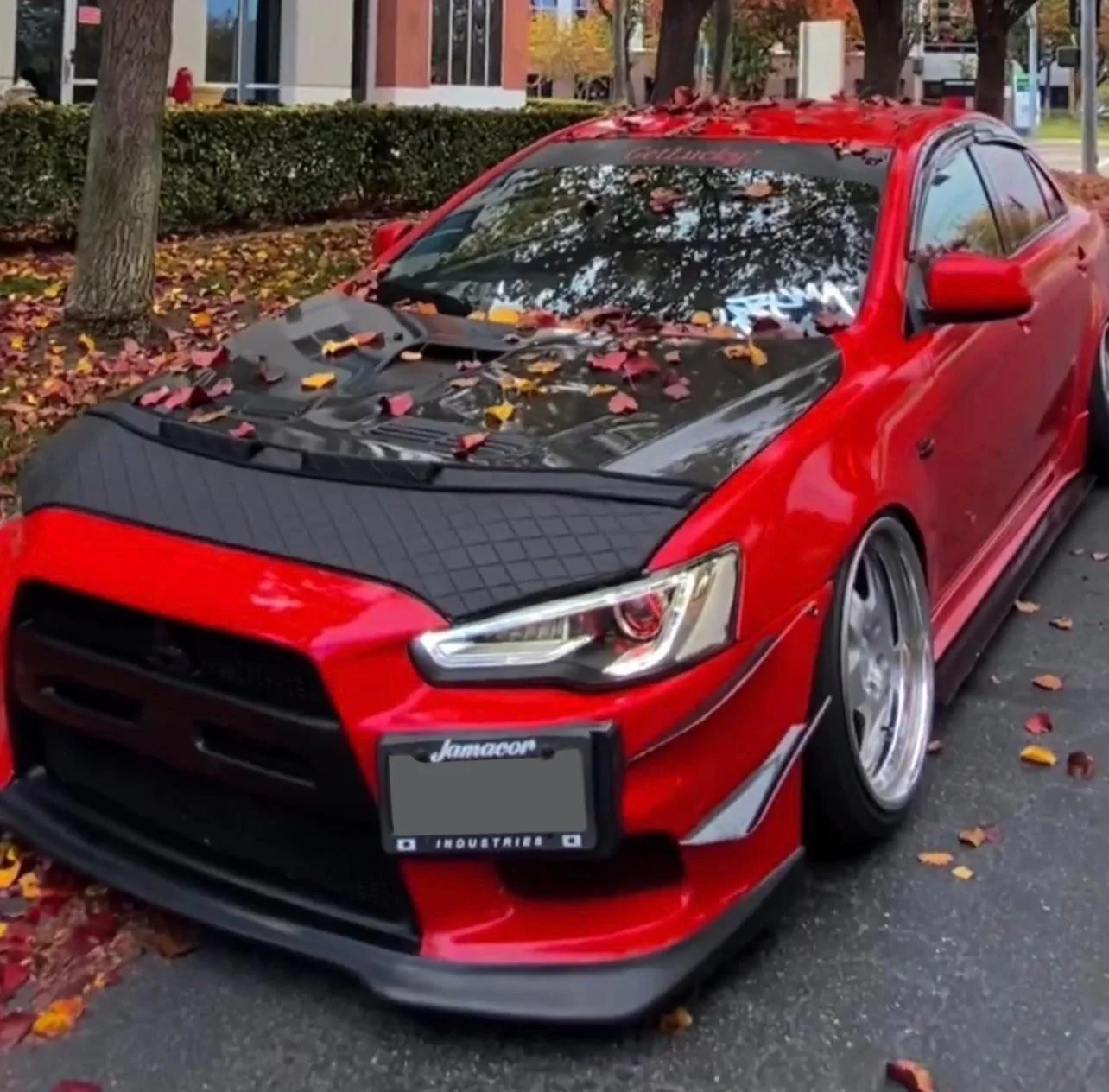 Hood Bra For Mitsubishi Lancer Evolution 10 2008-2017 - Image 11