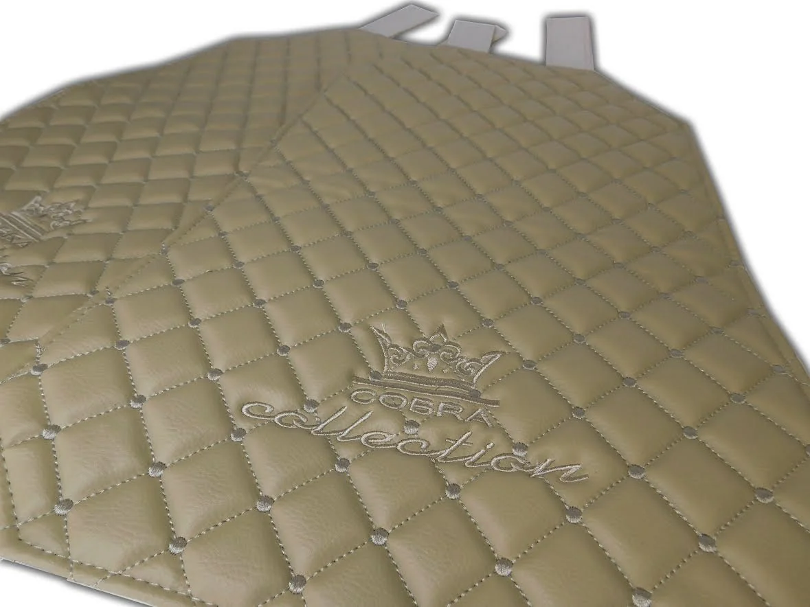 VIP Car Interior Set Tan With Cream Diamond Stitch Pillows - Image 24